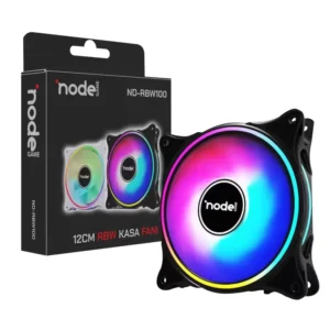 Node Game 120mm Gökkuşağı RBW Led Fan - Performans Seri Sessiz Kasa Egzoz Fan