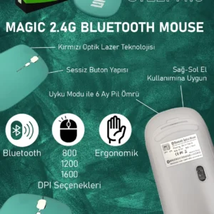 Steep Solid Magic 2.4G Bluetooth Mouse STEEPM1M