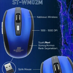 Steep Solid ST-WM02M Optik Kablosuz Wireless Mouse