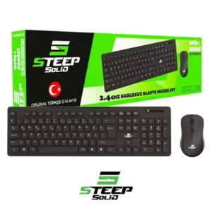 Steep Solid ST-WKM01S Ofis Tipi Standart Kablosuz Klavye - Mouse Set